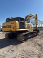 Used Komatsu Excavator in yard